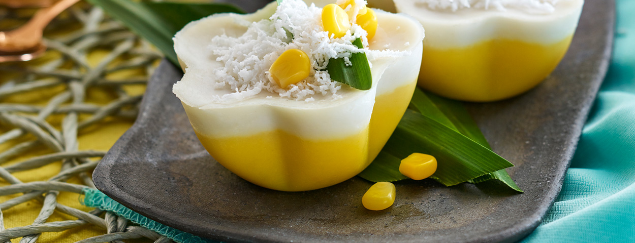 Kuih Talam With Coconut Milk